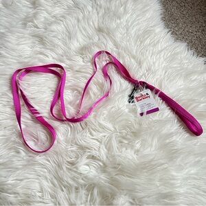 Boots & Barkley Pink Reflective Small Dog Leash Control Handel Comfort Grip